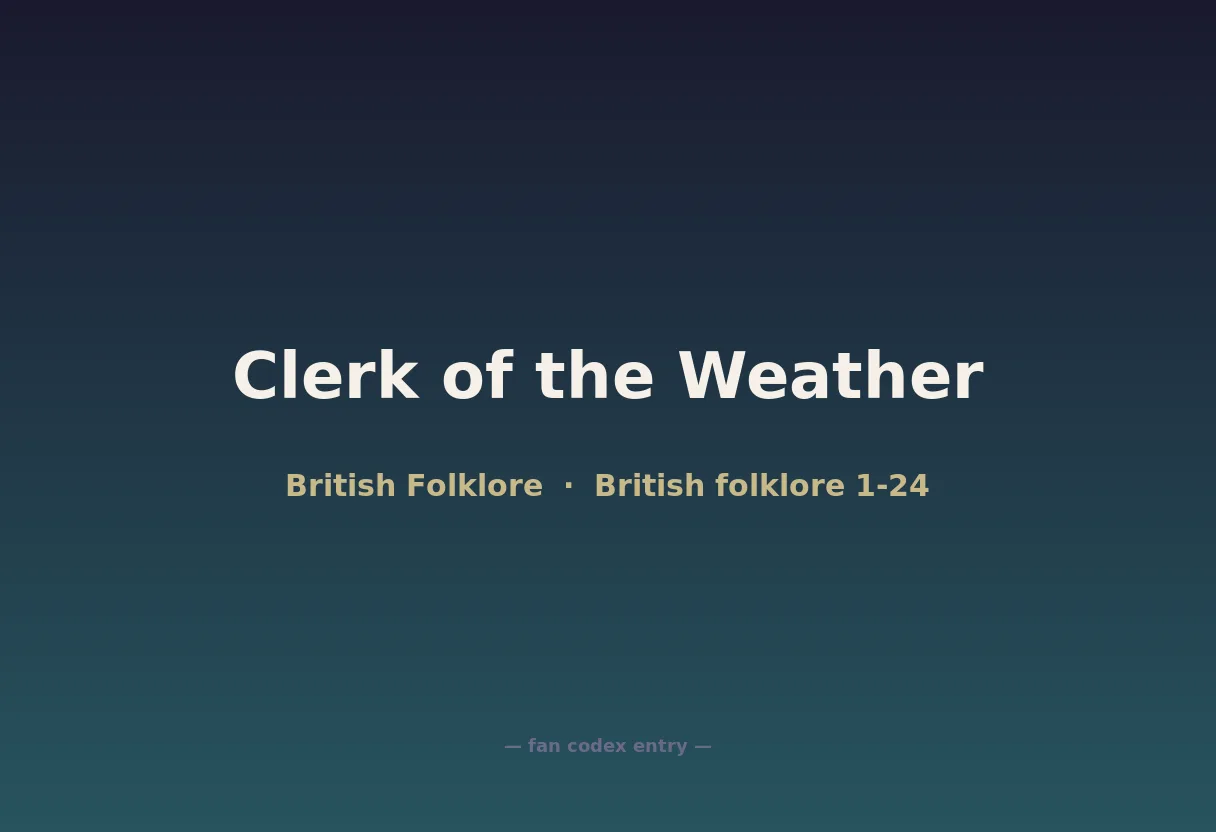Clerk of the Weather